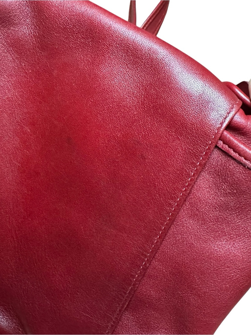 Vintage Coach Legacy  Companion Flap
#9715 Turn Lock, Crossbody, Red/Bordeaux - Picture 7 of 16